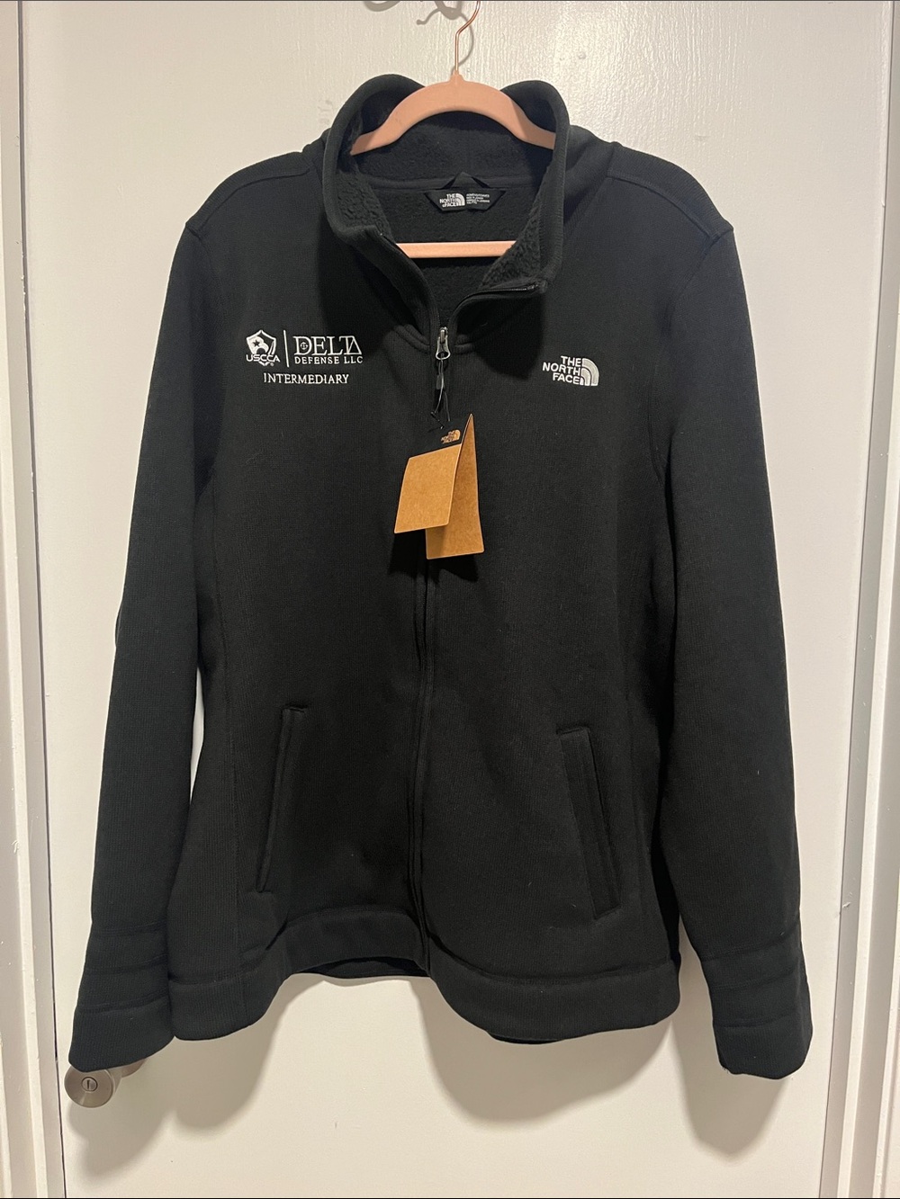 NWT The North Face Women’s Black Full-Zip Utility Fleece Jacket, Size XXL
